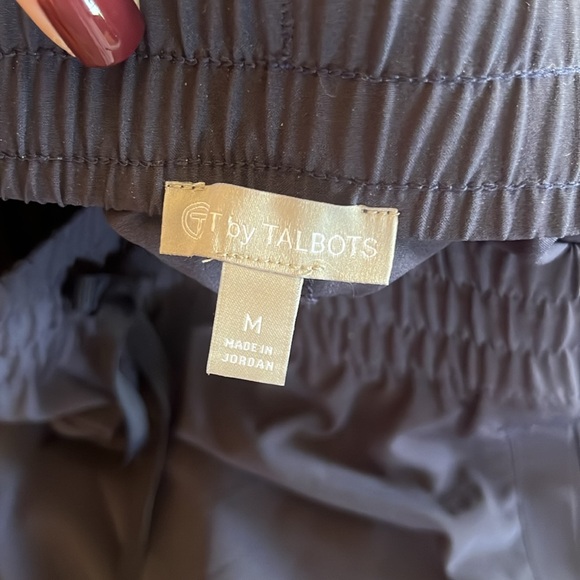 T byTalbots Women's Navy Drawstring Waist Stretch Pants - Picture 9 of 11